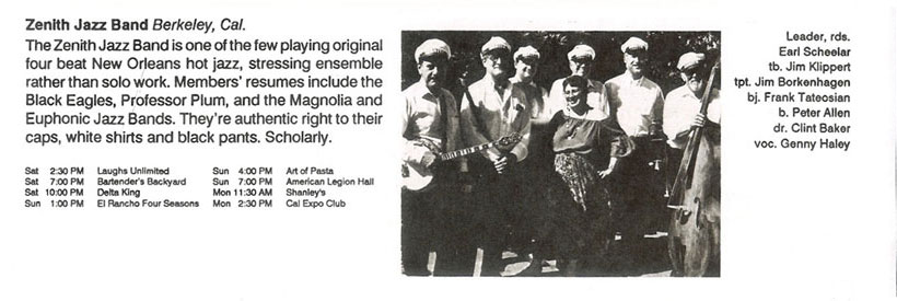 1991 Zenith Jazz Band